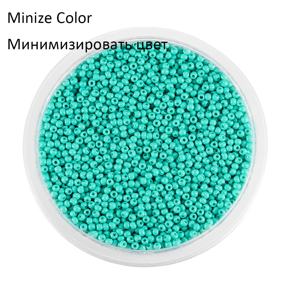 2mm Charm Glass beads Czech Glass Seed Beads Small Round Loose Bead For DIY Jewelry Making Earrings Bracelet