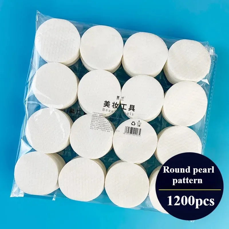 100-1200PCS Disposable Facial Puff Cotton Pads Makeup Accessories  Remover Practical Face Soft Remover Paper Take off the makeup Viralgem Store