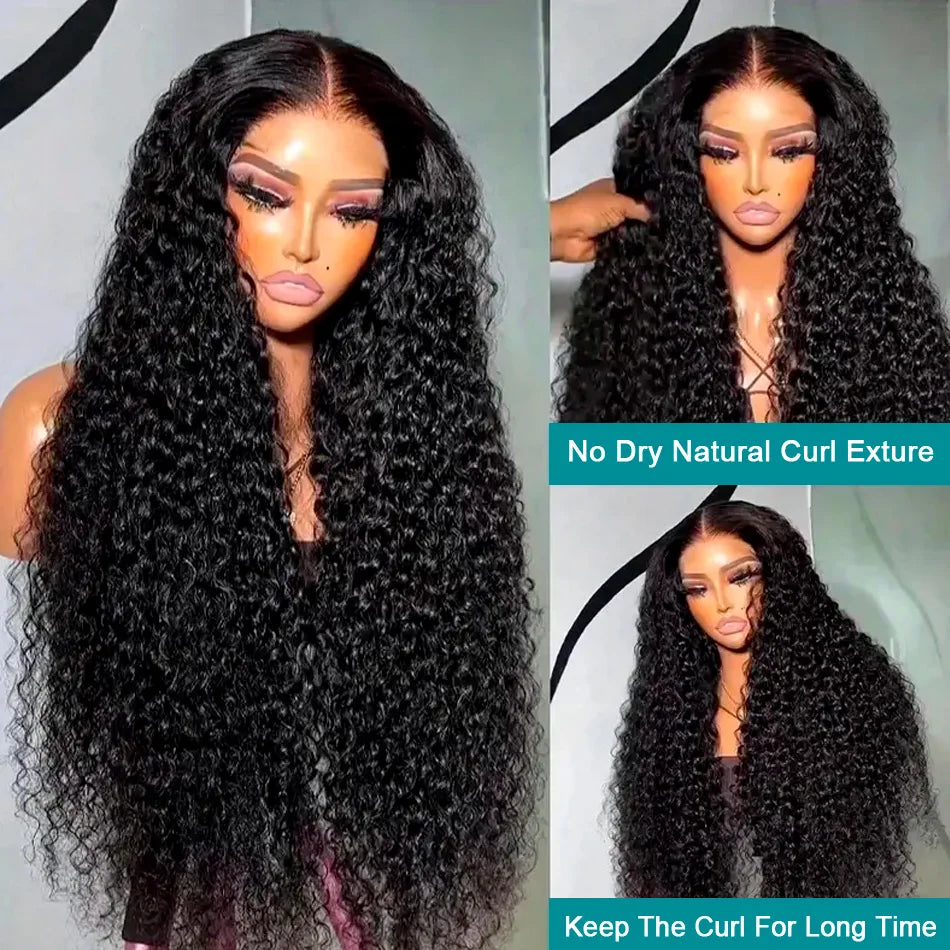 250 Density Deep Wave 13x4 Lace Front  Wig Brazilian Human Hair Curly Short Bob 13x6 Lace Frontal Human Hair Wigs For Women