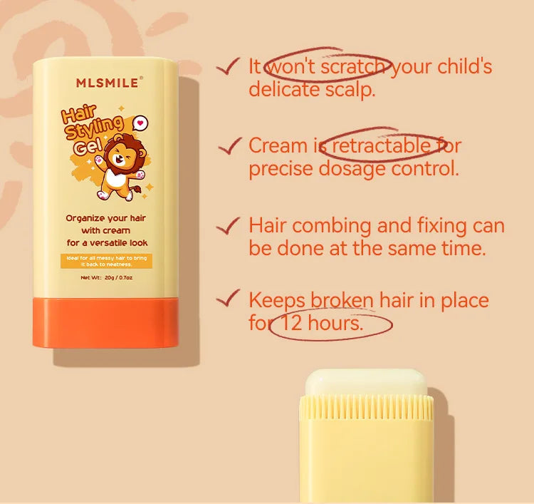 20g Hair Wax Stick Comb Teeth Hair Styling Cream Anti-Frizz for Men Women Children Edge Curly Hair Styling Product Viralgem Store