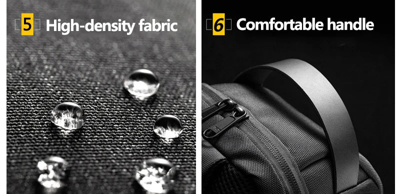 2023 Men's Chest Bag Waterproof Crossbody Bag Multifunction Anti-theft Travel Bags Shoulder Bag Male USB Charging Pouch for Man Viralgem Store