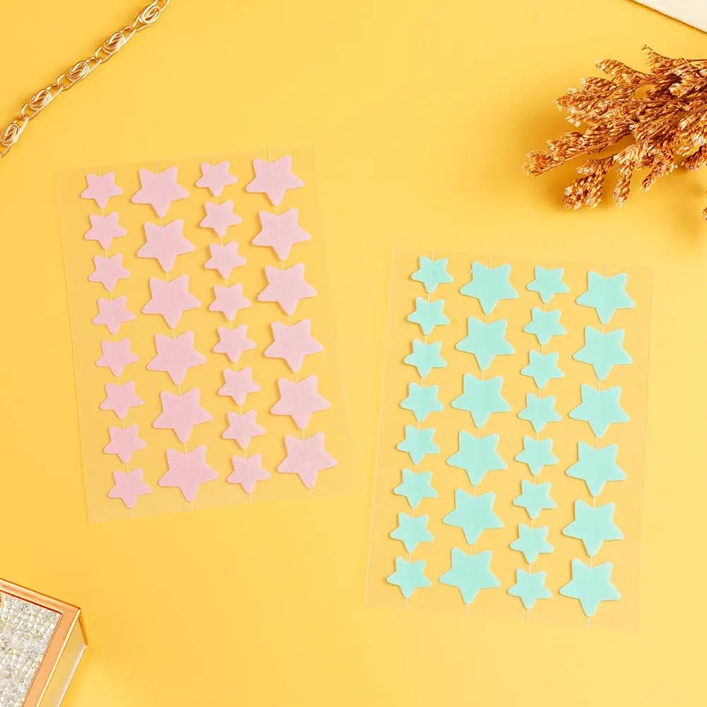 28Pcs Colorful Cute Star Shaped Acne Treatment Sticker Invisible Acne Cover Removal Pimple Patch Skin Care Viralgem Store