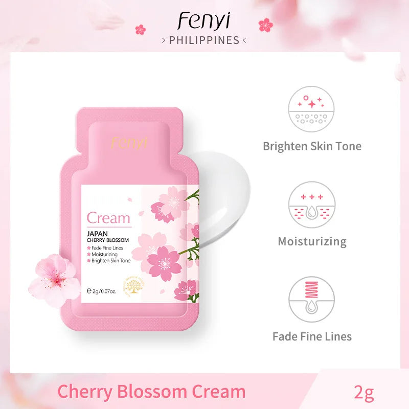 4pcs Skincare Sets Sakura Cleanser Face Cream Toner Eye Cream Deep Cleansing Moisturizer Oil Control Skin Care Kit Travel Outfit