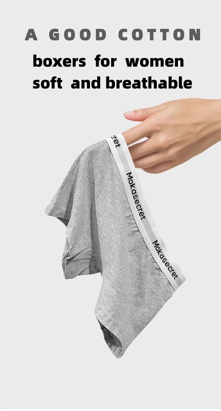 3pcs Popular Women's Cotton Boxer Underwear Ladies Comfort Safety Pants Solid Sexy Sports Female Hipster Boyshort Girl Panties Viralgem Store