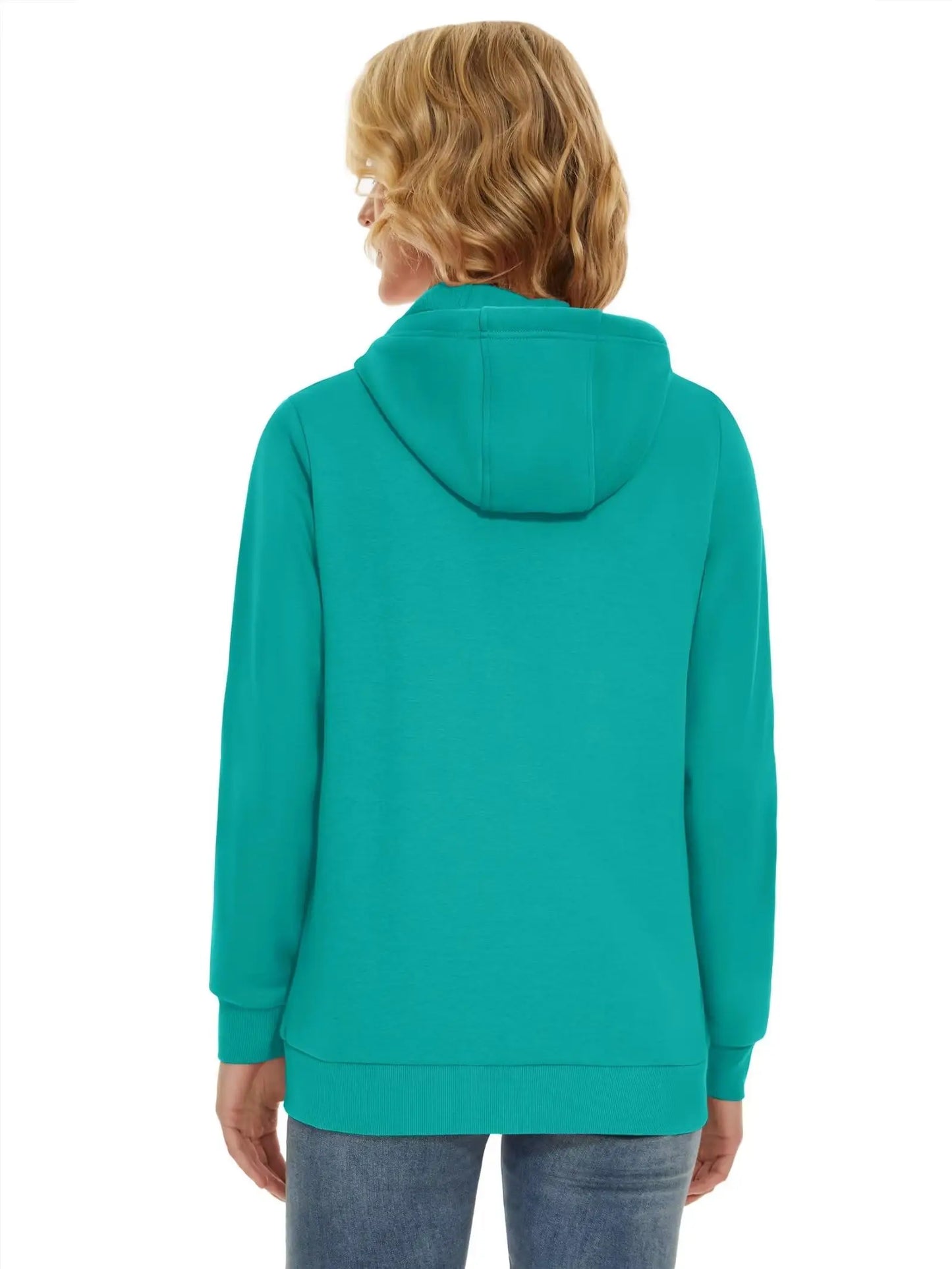 TACVASEN Fleece Lining Jogging Sweatshirts Womens Long Sleeve Hoodies Full Zip Up Jacket Workout Running Sportswear Casual Coats