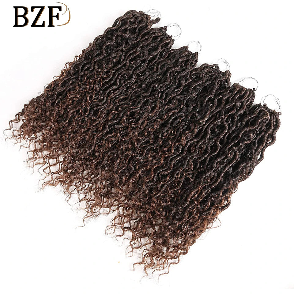 TBUG Goddess Faux Locs Crochet Hair 22 Inch 1B River Locs Braid Curly Hair Faux Locs Synthetic Braiding Hair Extension For Women Viralgem Store