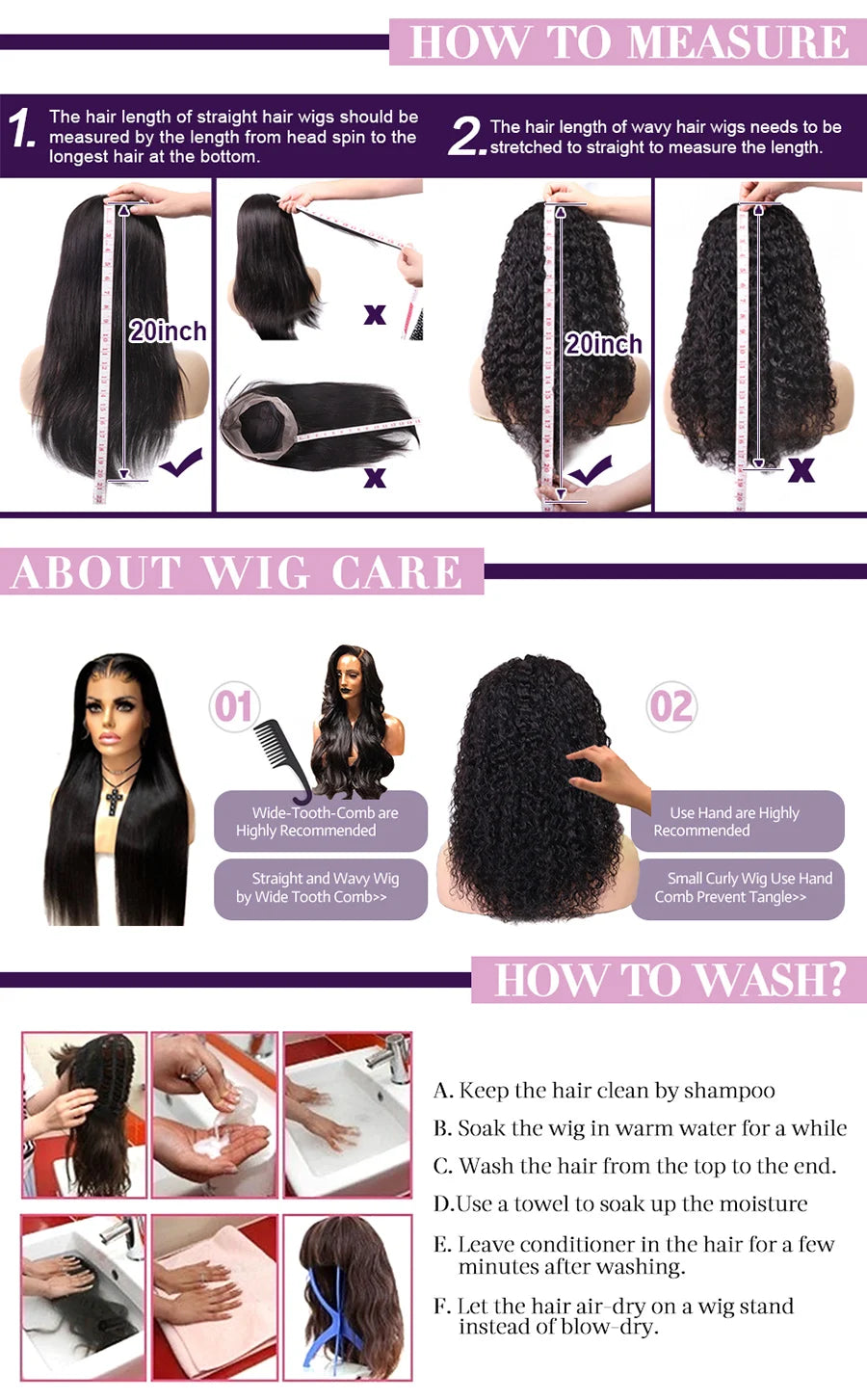 WowAngel 250% Upgraded 13x6 HD Lace Full Frontal Wigs Glueless Straight Human Hair Wigs Pre Plucked Natural Scalp Brazilian Hair Viralgem Store