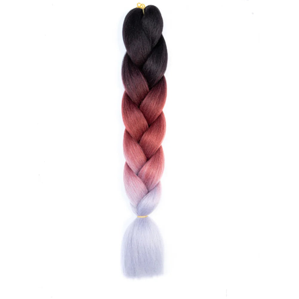24 Inches DIY Jumbo Braiding Hair Synthetic Hair Extensions Afro Ombre Crochet Braid Hair Wholesale For Women Viralgem Store