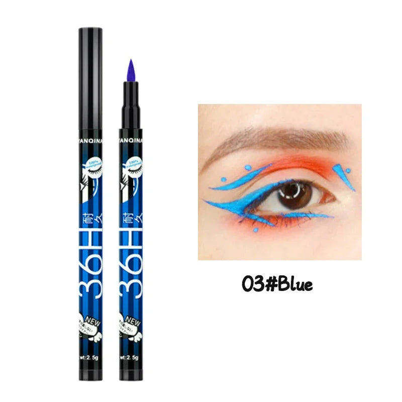 36H Black Quick-drying Eyeliner Waterproof Liquid Eye Liner Pen Long Lasting Smooth Pencil Not Blooming Eyes Makeup Cosmetics Viralgem Store