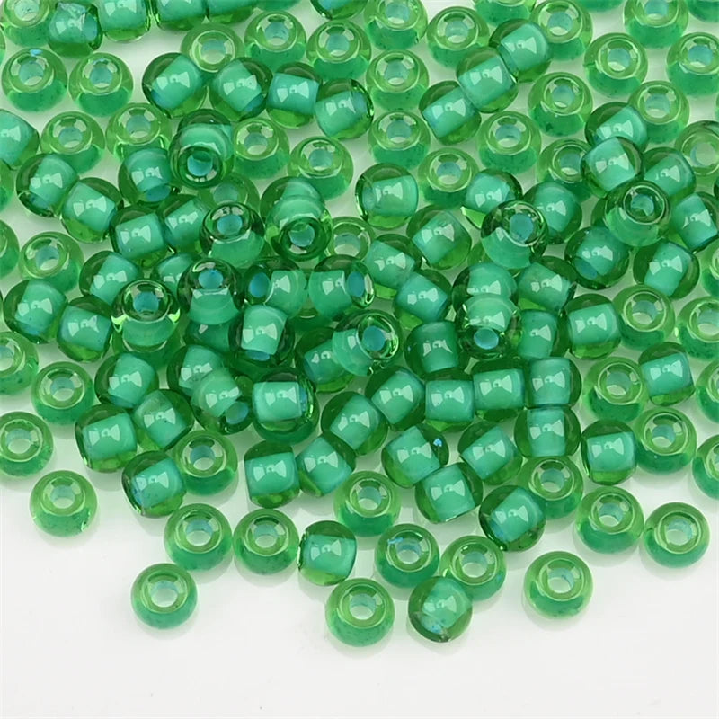 4.0mm Czech Glass Seed Beads Dye Core Small Glass Beads for DIY Making Jewelry Craft Bracelets Necklaces Earrings