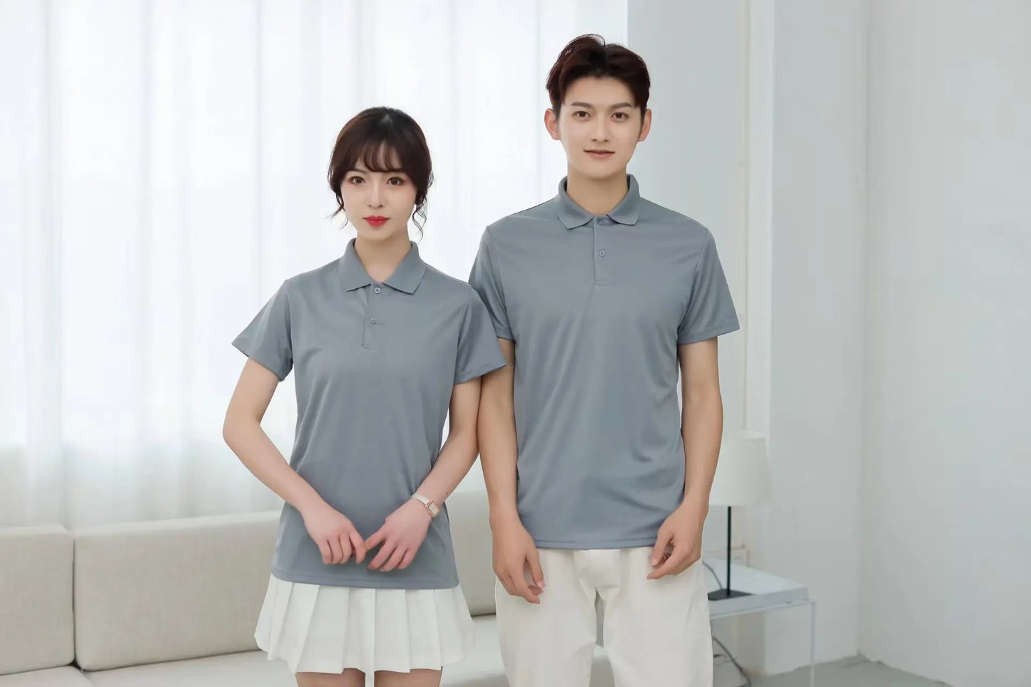 2024 Solid Color Polo Shirt Men's Business Polo Collar Half sleeved Top 2024 Summer Casual Short sleeved T-shirt for Men an