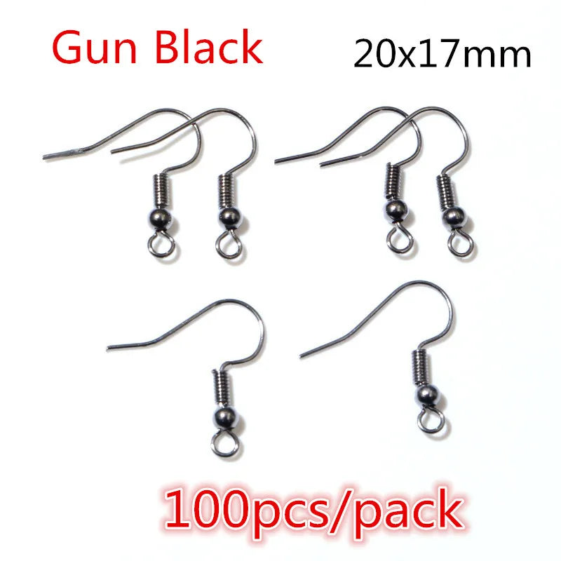 50-200pcs DIY Jewelry Making Accessories Findings Earring Hooks/Jump Rings/Lobster Clasps Craft