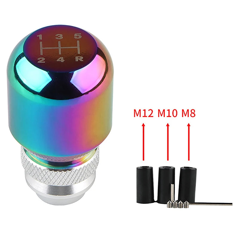 Universal Car Gear Shift Knob Gear Stick Manual Shifter Lever Retractable Adjustable Length Gear Head Aluminum Alloy Gear Head