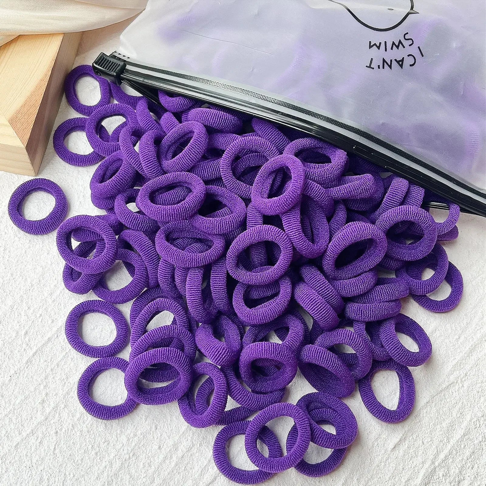 50/100Pcs Hairbands Girls Candy Color Elastic Rubber Band Hair Bands Child Baby Headband Scrunchie Kids Hair Accessories Viralgem Store