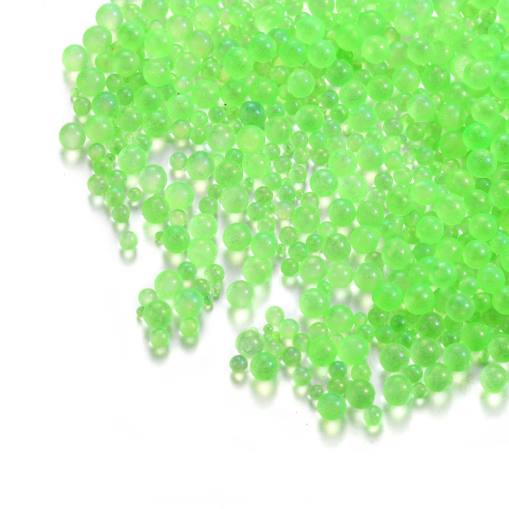 100g 0.4-3mm Mini Bubble Ball Beads Tiny Glass Bead Resin Filling for Silicone Mold UV Resin Epoxy Filler DIY Nail Art Decor Viralgem Store