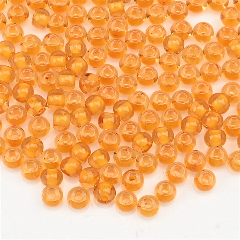 4.0mm Czech Glass Seed Beads Dye Core Small Glass Beads for DIY Making Jewelry Craft Bracelets Necklaces Earrings