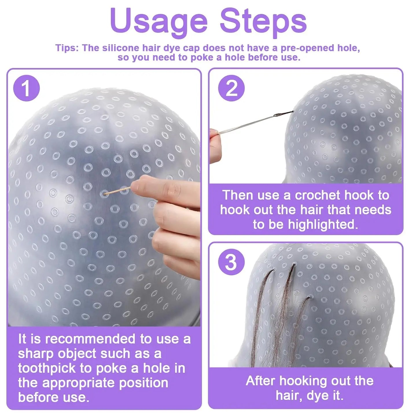 10 Pcs Professional Hair Bleach Kit Hair Coloring Products with Hair Dye Brush, Hair Color Bowl for Hair Coloring at Home