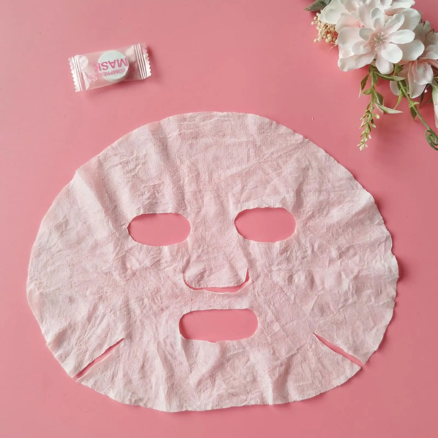 30/50pcs Disposable Compressed Facial Mask Portable Travel Non-woven Face Mask Skin Care Cotton Wrapped Masks Paper