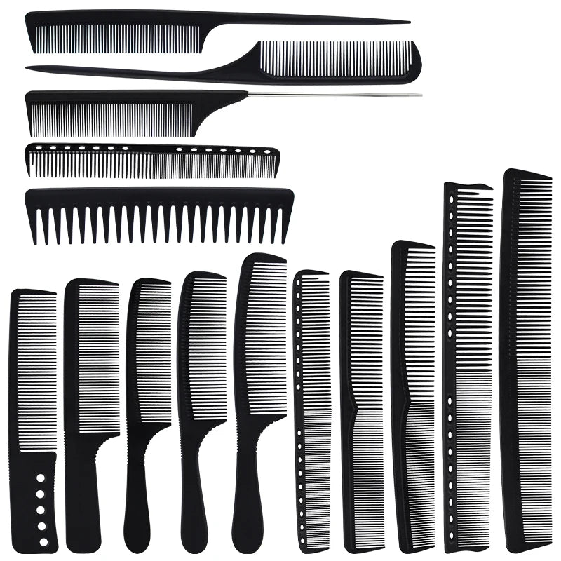 14 Size Hair Comb Anti-static Straight Hair Combs Brushes Salon Hairdressing Hair Combs Hair Styling Tools Barber Accessories