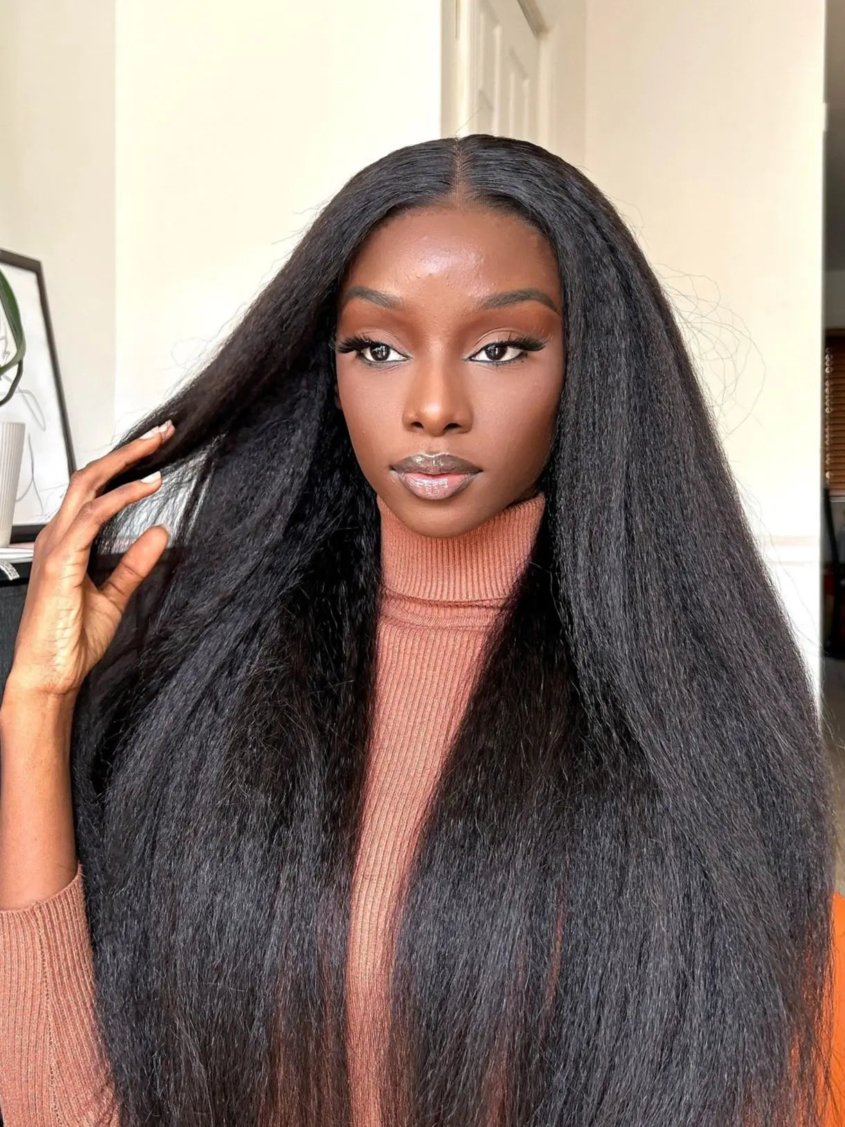 Yaki Kinky Straight Human Hair Wigs Glueless Wig 100% Human Hair Ready To Wear Preplucked HD Lace Wigs For Women Pre Cut No Glue Viralgem Store