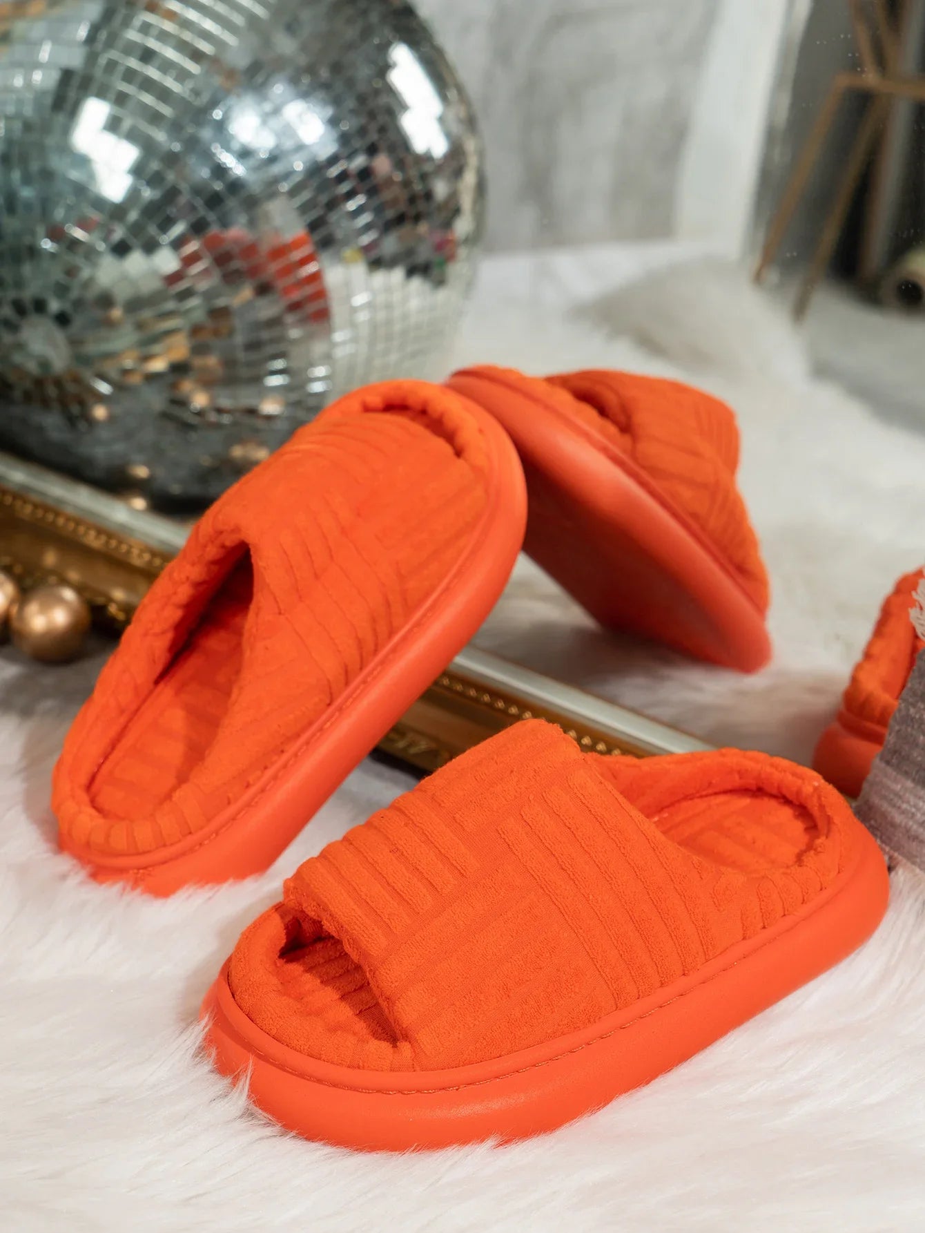 Women's 2024 Spring and Autumn Towel Pattern Thick Sole Home Fashion Anti Slip Towel Sole External Slippers Sandals Outdoor Viralgem Store