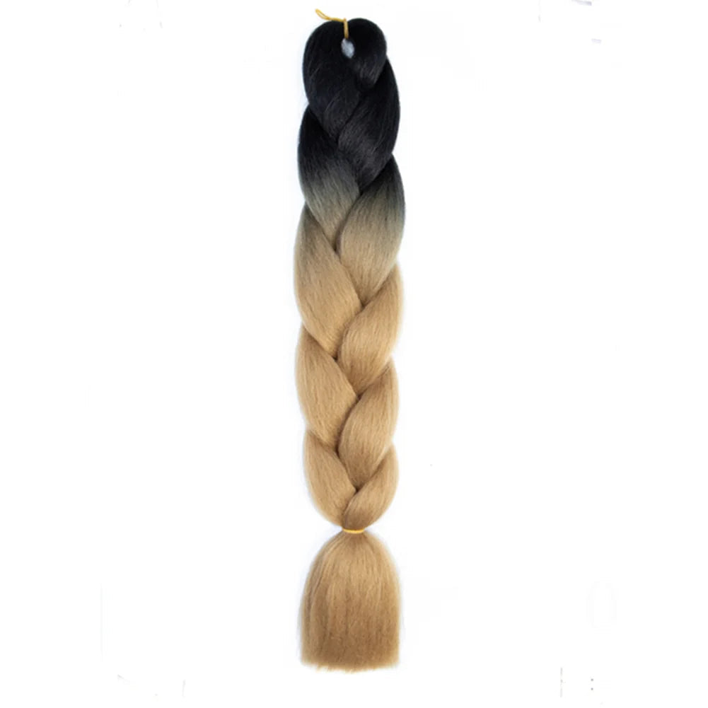 24 Inches DIY Jumbo Braiding Hair Synthetic Hair Extensions Afro Ombre Crochet Braid Hair Wholesale For Women Viralgem Store