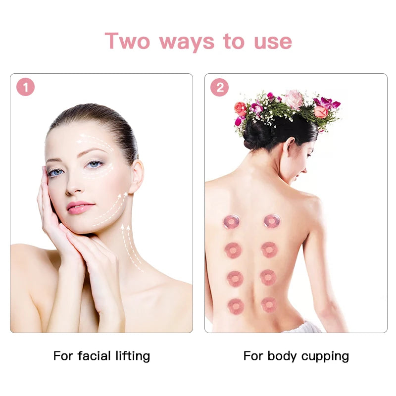 Vacuum Cupping Chinese Therapy Set Jars Anticellulite Professional Suction Cup Body Face Massager Facial Face Sucker Health Care Viralgem Store