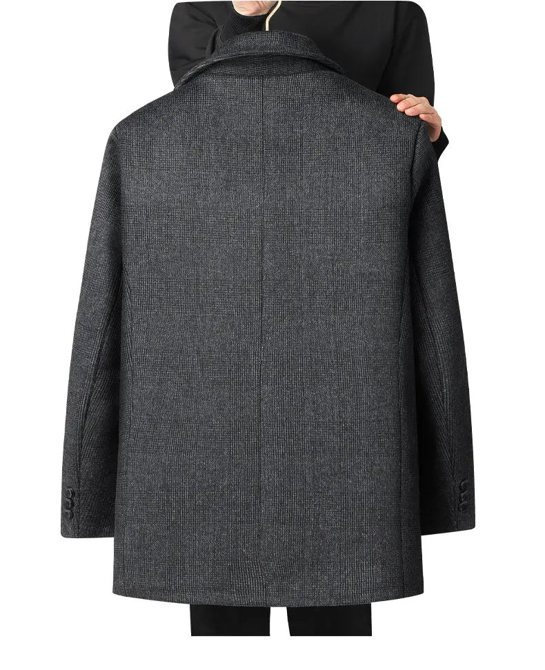 2023 new arrival winter jacket men fashion Woolen Coat Men's Casual Wool thicken warm trench coat Men Dress Jacket Size M-4XL