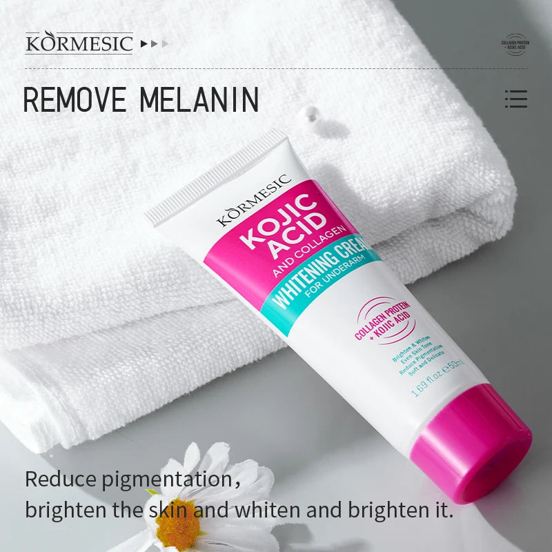 50g Body Underarm Whitening Cream Private Parts Bleaching Whiten Butt Knee Brighten Inner Thigh Intimate Dark Remove Melanin Viralgem Store