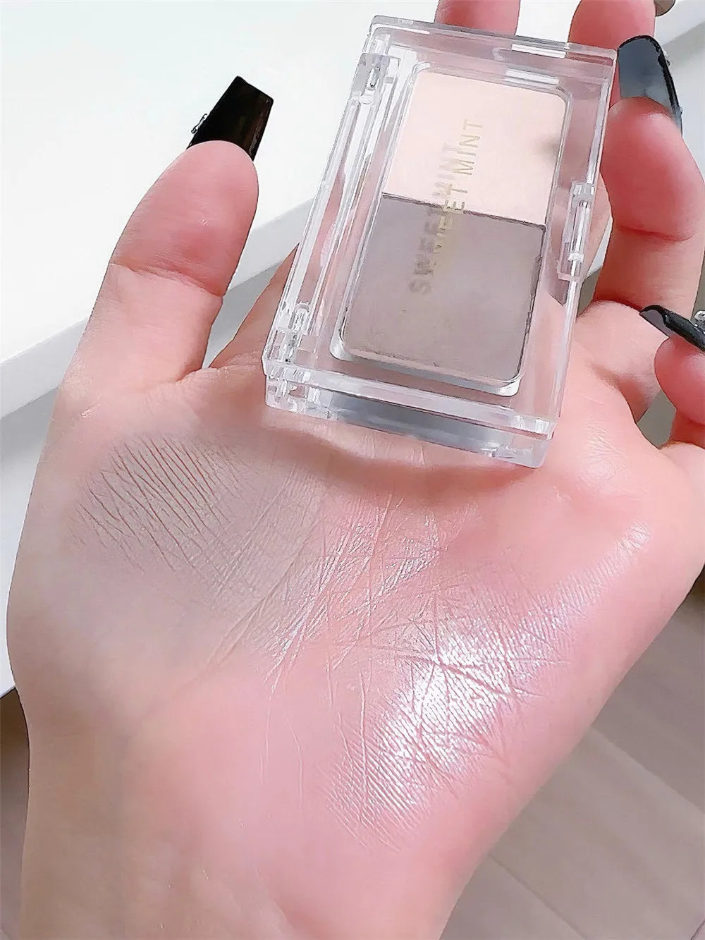 Two-color Nose Shadow Powder Highlighter Contouring Palette Side Shadow V Face Matte Brightening Multifunction Makeup Palette