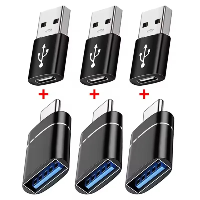 1/2PC Type C To USB 3.0 OTG Adapter USB C Male To USB Female Converter For Laptop Macbook Samsung Xiaomi USB C OTG Connector