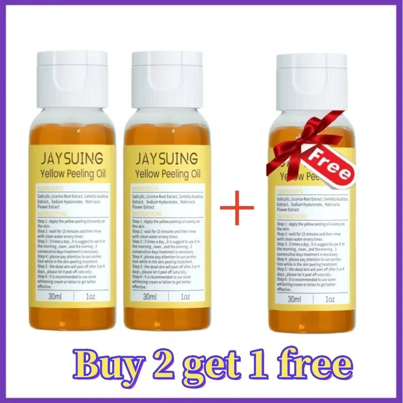 Yellow Peeling Oil Body Cleansing Exfoliation For Tender Glowing Skin Finger Joint Whitening Moisturizing Care Beauty Products
