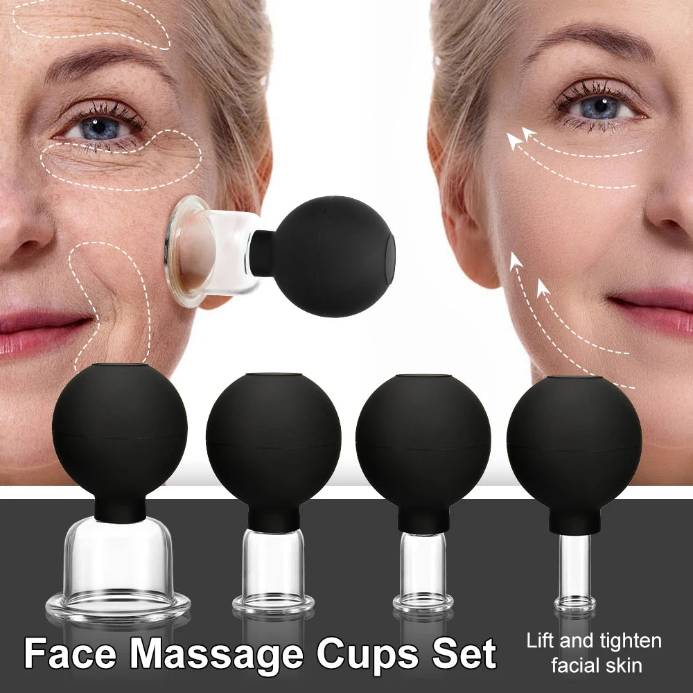 Vacuum Cupping Chinese Therapy Set Jars Anticellulite Professional Suction Cup Body Face Massager Facial Face Sucker Health Care Viralgem Store
