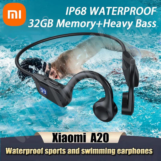 Xiaomi A20 Bone Conduction Wireless Earphone Sport Swimming Bluetooth Compatible Headphone Hand-free With Mic For Running 2025