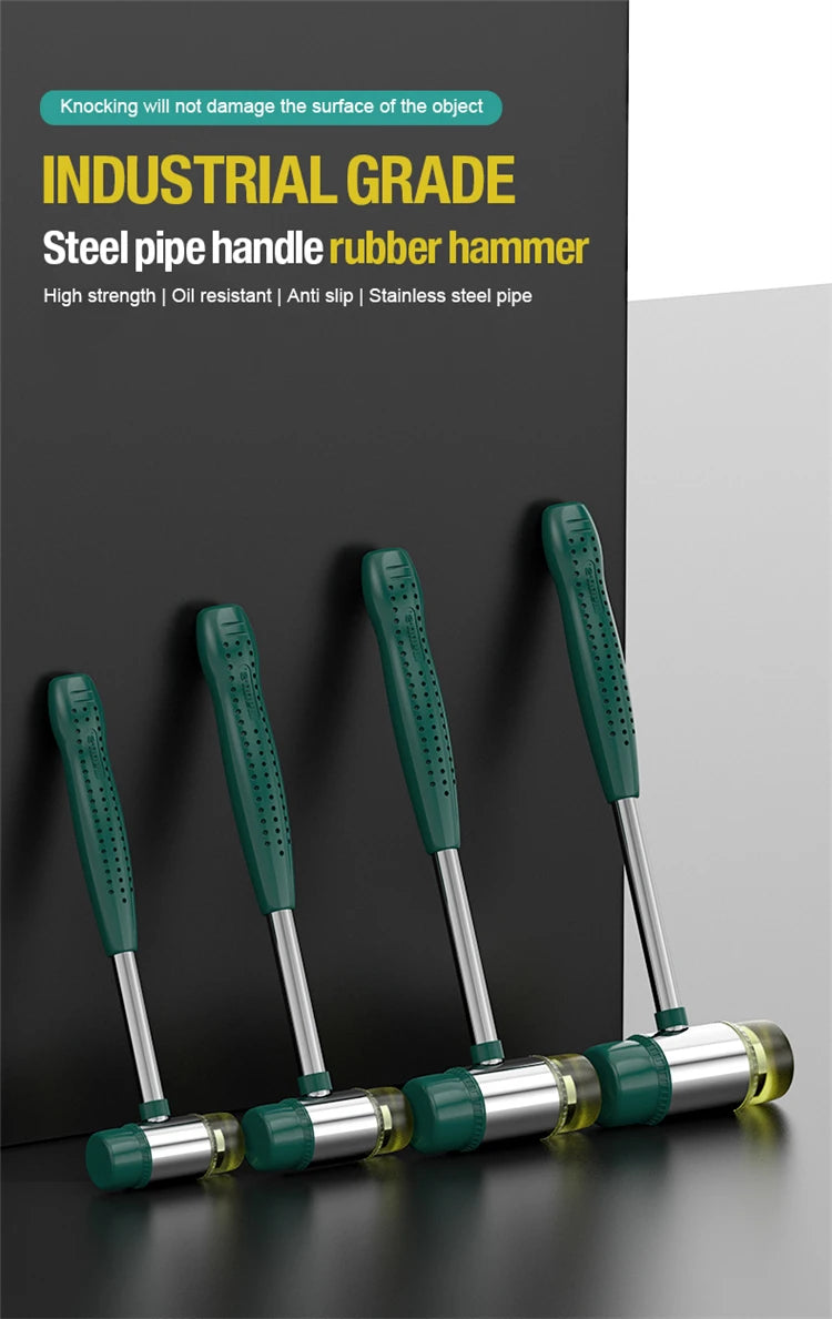 WYNN'S Double-Faced Soft Hammer Mallet Rubber Hammer for Home Flooring Decoration Installation Hand Tool Jewelry Craft DIY Work Viralgem Store