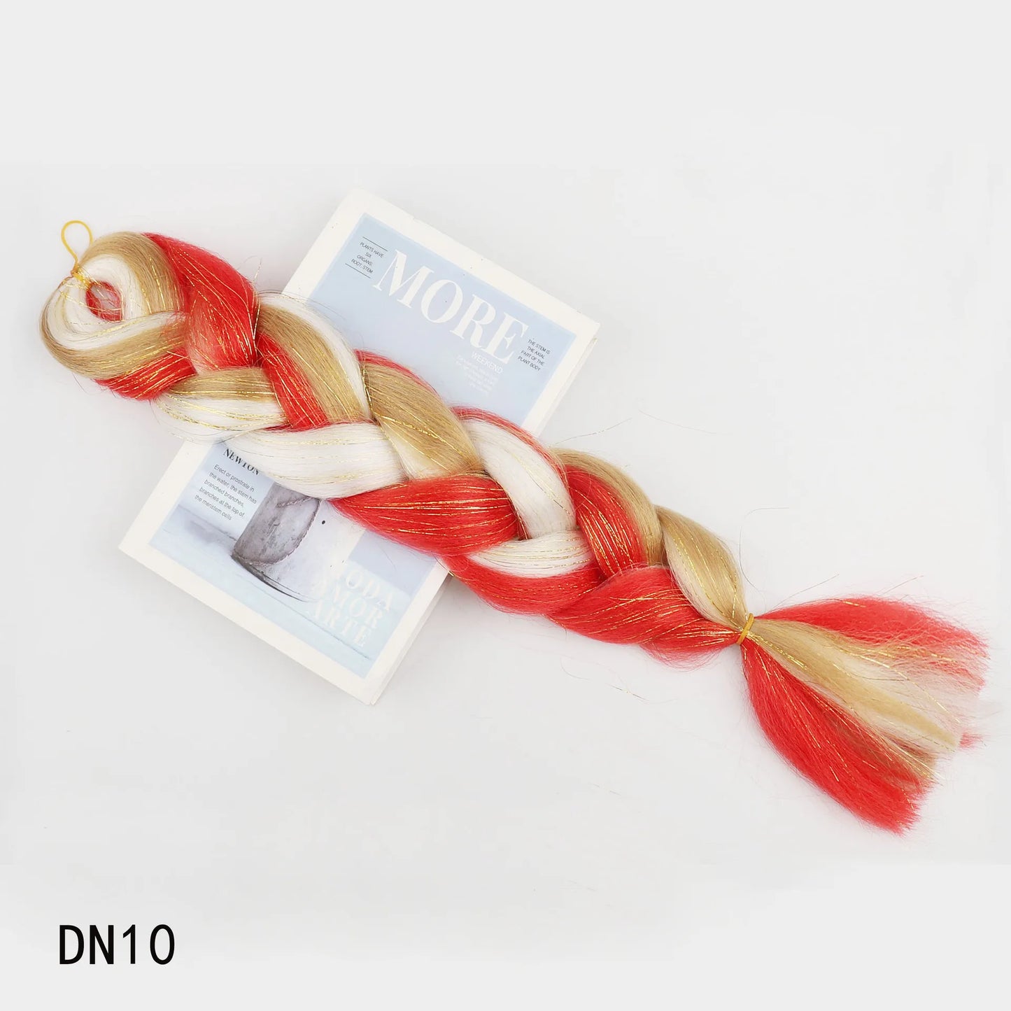 1-4 Packs Ombre Braiding Hair Extensions Synthetic Glitter Sparkle Rainbow Colored Hair 24inch Jumbo Braids Extensions for Women