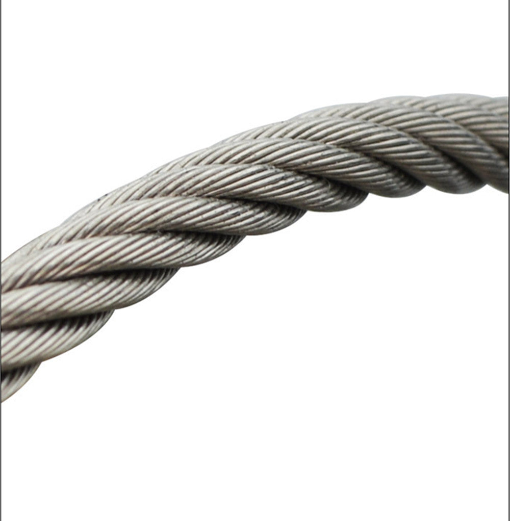 15/30m Cable Guardrail Ropes Awning Install Attachment Set Flexible Wire Soft Stainless Steel Hardware Universal Hoisting Rope