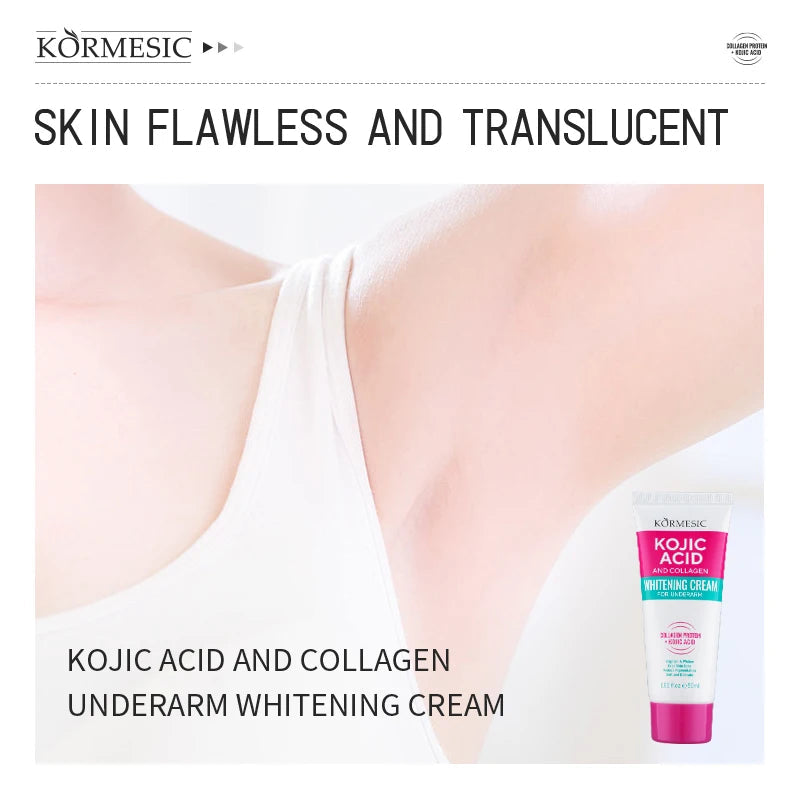 50g Body Underarm Whitening Cream Private Parts Bleaching Whiten Butt Knee Brighten Inner Thigh Intimate Dark Remove Melanin Viralgem Store