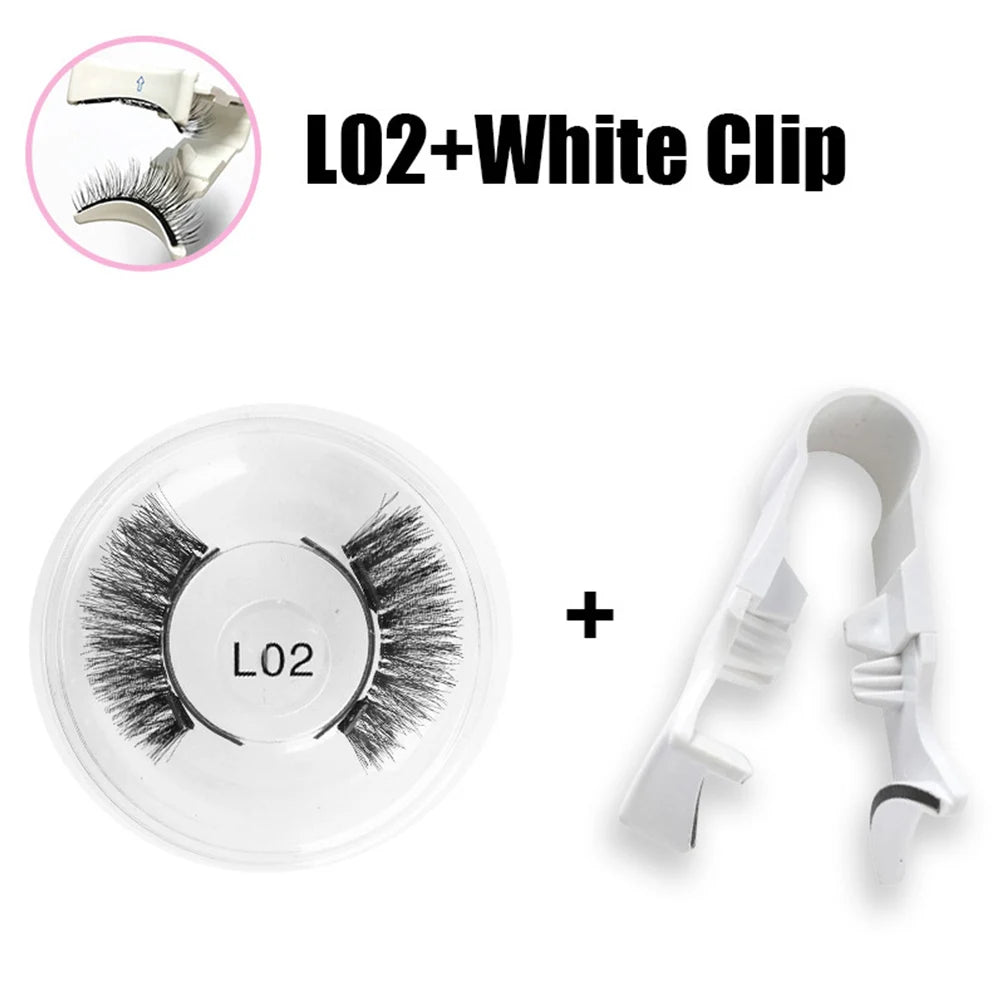 3D Lash Curler Magnetic False Eyelashes No-Glue Needed Eyelash Extension Clip On Tweezers Sexy, Light , Soft Mink Fake Lashes