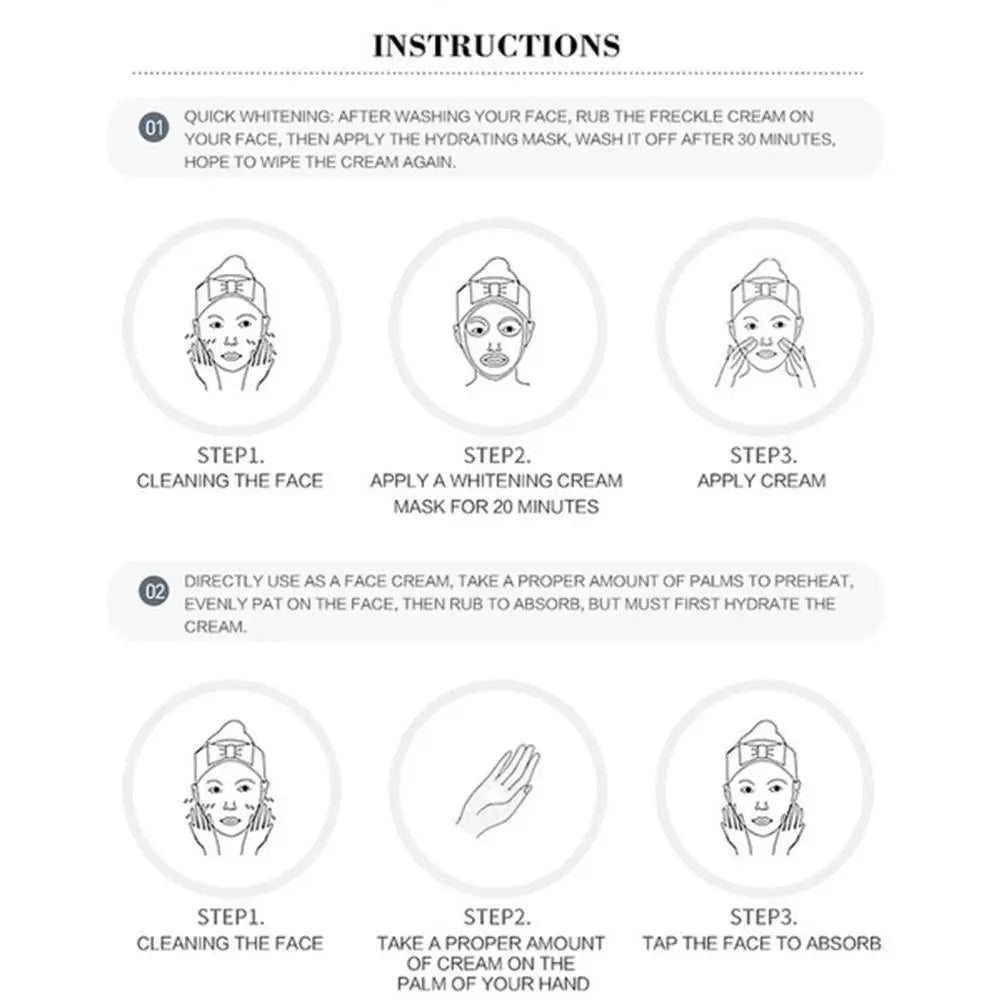 Whitening Cream Niacinamide Serum Moisturizing Facial Cream Brightening Anti-freckle Lighten Reduce Dark Skin For Face Care Viralgem Store