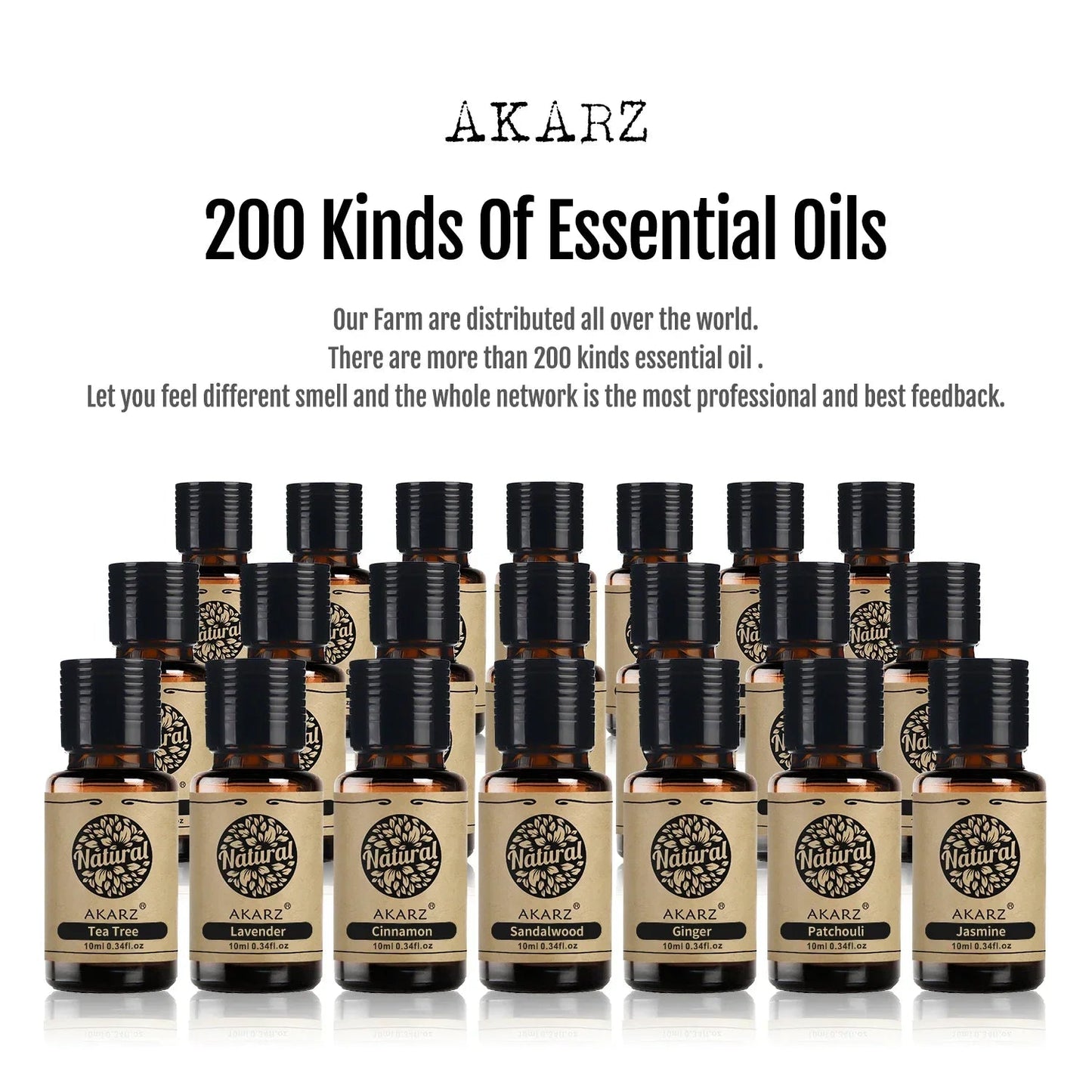 AKARZ Unique Rare Essential Oil Aromatic for Aromatherapy Diffusers Face Body Skin Care Massage Aroma Perfume Oil Viralgem Store