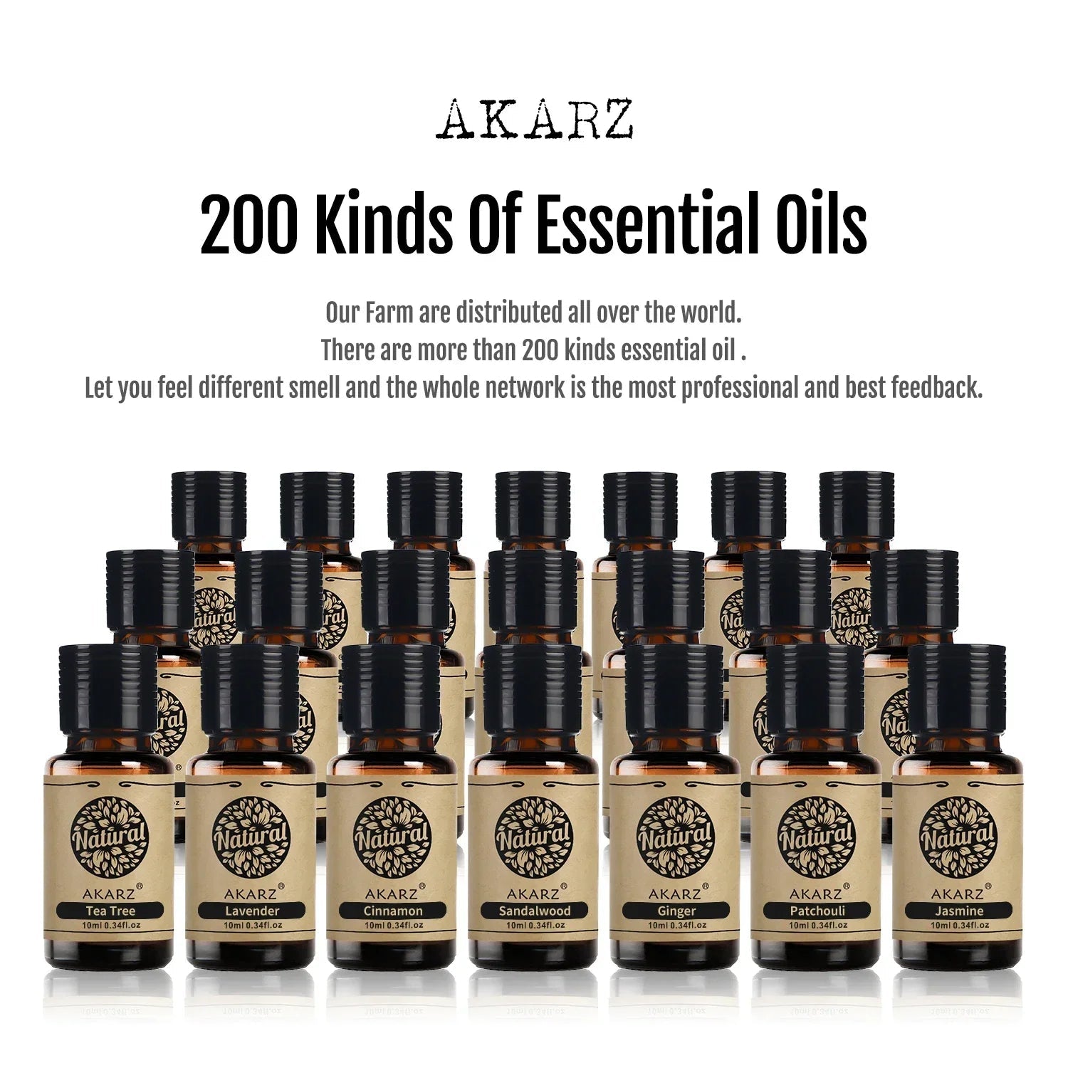 AKARZ Unique Rare Essential Oil Aromatic for Aromatherapy Diffusers Face Body Skin Care Massage Aroma Perfume Oil Viralgem Store