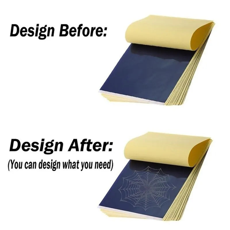 5/10PCS A4 Tattoo Transfer Paper Tattoo Supplies Carbon Thermal Transfer Paper Tattoo Stencil Copy Tracing Paper Accessory Viralgem Store