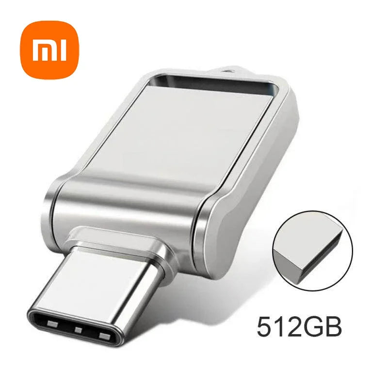 Xiaomi Mini 2TB Flash Drive USB 3.0 Fast Type C Pen Drive Memory Stick High Speed Data 512GB For Computers Phone PC Fast U Disk