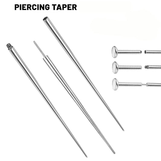 Surgical Steel 14/16/18G Insertion Taper Easy For Thread Threadless Piercing Earrings Jewelry Wear Easy Tool Viralgem Store