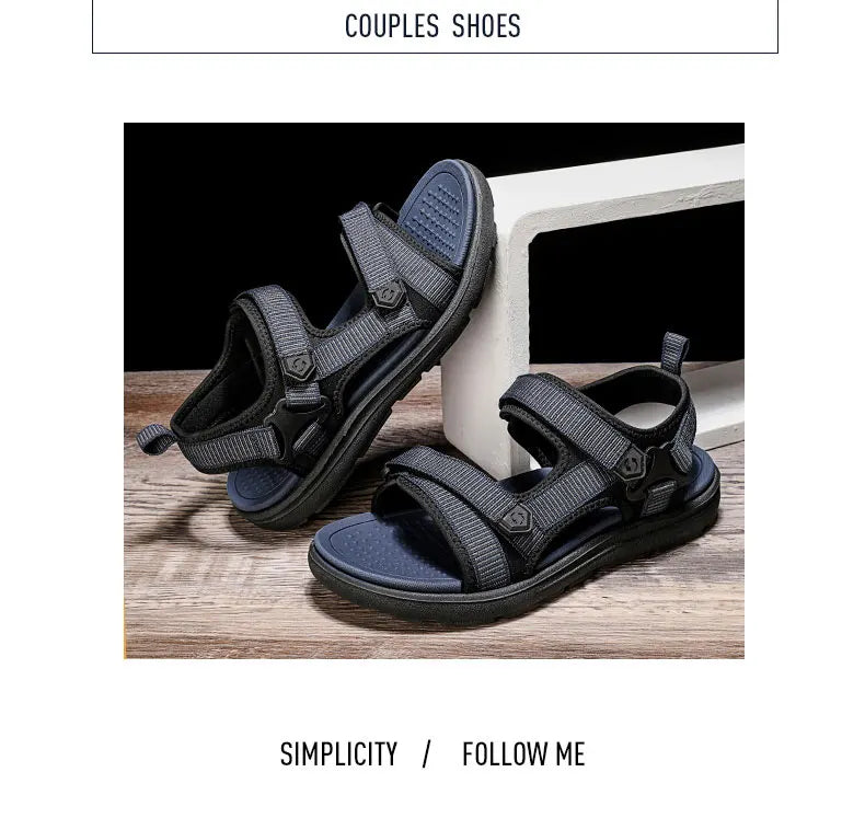 Vanmie Sandal Men 2023 Summer Sandals for Men Leisure Beach Sandals Male Summer Shoes Lightweight Outdoor Casual Shoes