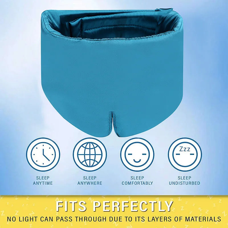 3D Memory Real Silk Sleep Mask Patches Face Sleeping Mask Eyeshade Shading Breathable Eye Mask Sleep Aid Anti Snore Eye Patch Viralgem Store