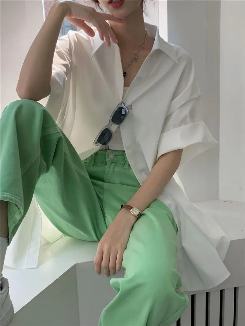 XEJ Elegant and Youth Woman Blouses Oversize Shirts Woman Summer Women's Clothing Spring 2022 Short Hand Shirt Youth Blouses