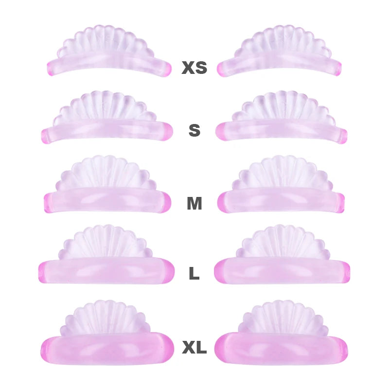 5 Pair 5 Size Lash Lift Silicone Pads Eyelash Perm 3D Curler Eye Patches  Applicator Tools Eyelashes Extension Accessories
