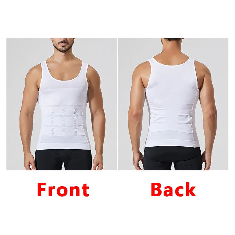 YBFDO Men Body Shaper Slimming Compression Vest Undershirt Seamless Waist Trainer Tank Top Belly Control Weight Loss Shapewear Freshlook Styles